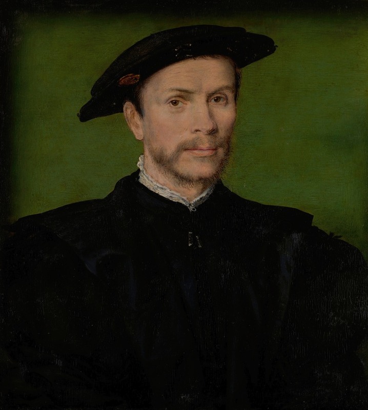 Corneille de Lyon - Portrait of a Bearded Man in Black