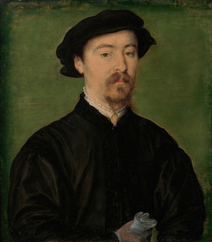Corneille de Lyon - Portrait of a Man with Gloves