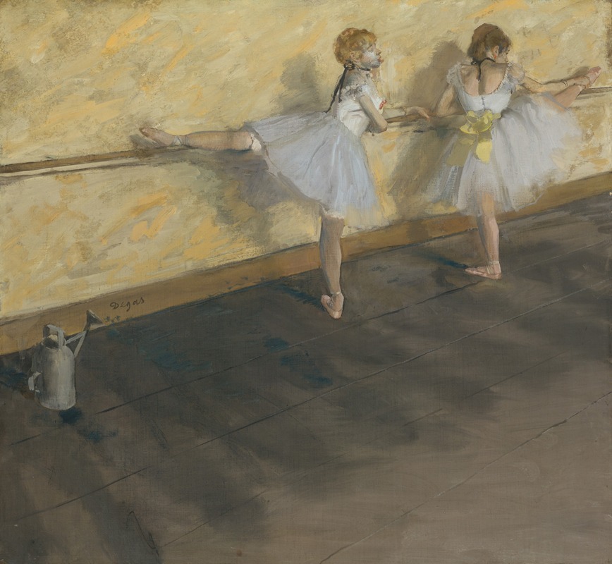 Edgar Degas - Dancers Practicing at the Barre