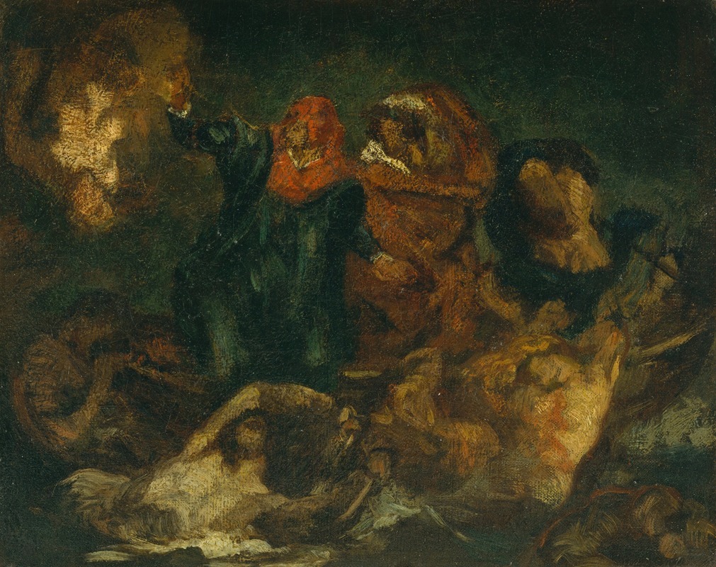 Édouard Manet - Copy after Delacroix’s ‘Bark of Dante’