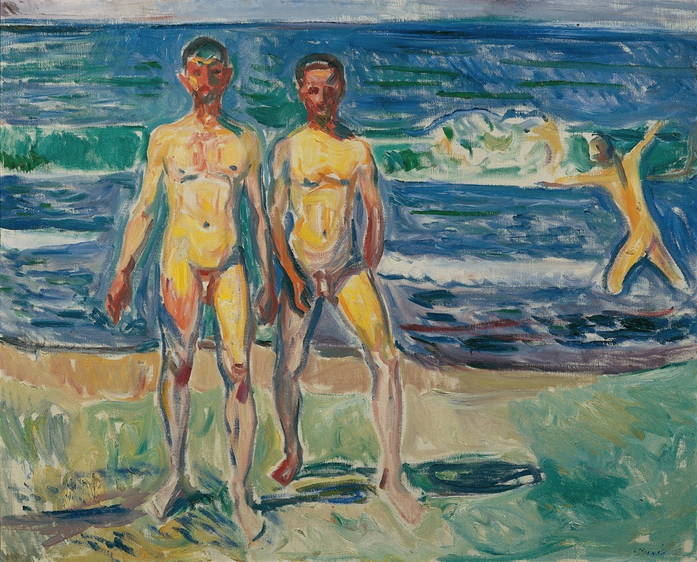 Edvard Munch - Männer am Meer