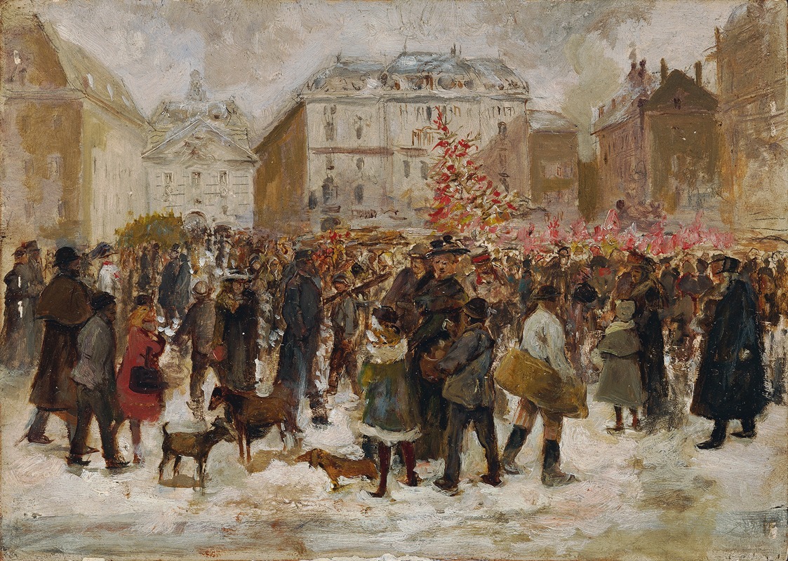 Ernst Juch - Weihnachtsmarkt am Hof in Wien