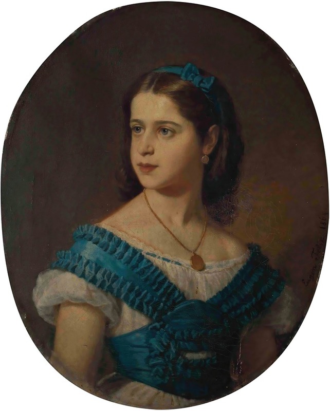 Eugen Felix - Portrait de madame Léon Fould, née Ephrussi
