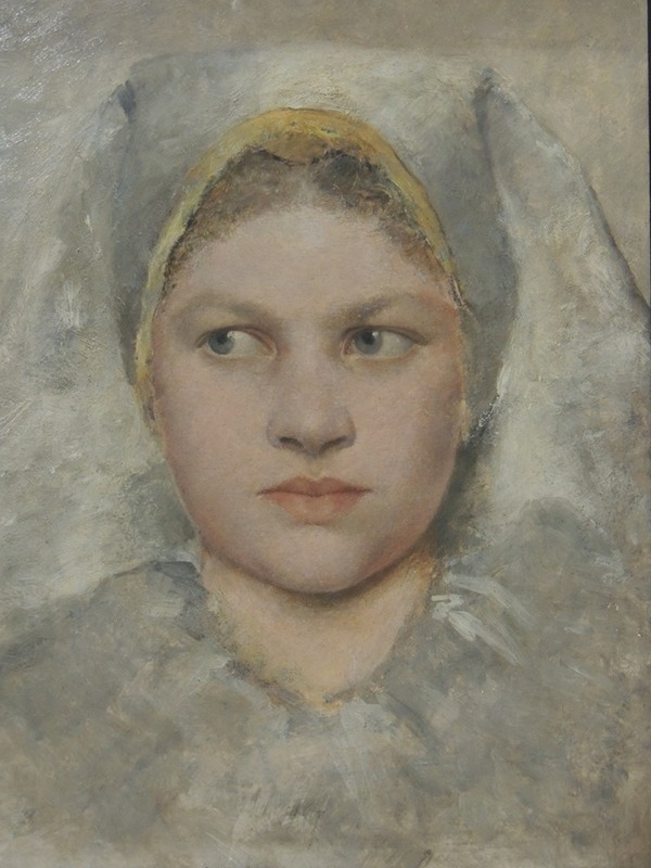 Gustav Klimt - Head Study of a Girl von Hana