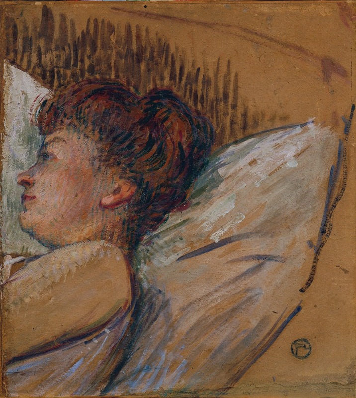 Henri de Toulouse-Lautrec - Frau im Bett