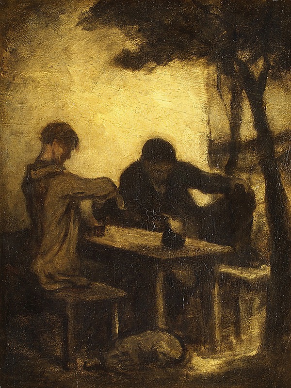 Honoré Daumier - The Drinkers