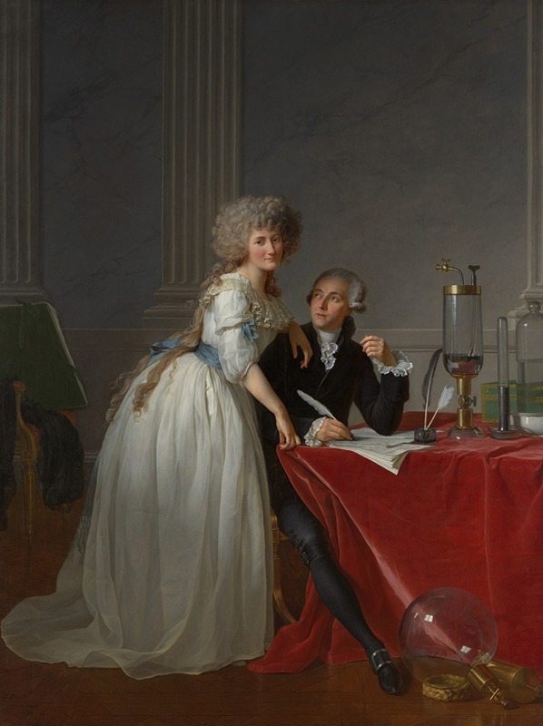 Jacques Louis David - Antoine Laurent Lavoisier (1743–1794) and Marie Anne Lavoisier (Marie Anne Pierrette Paulze, 1758–1836)