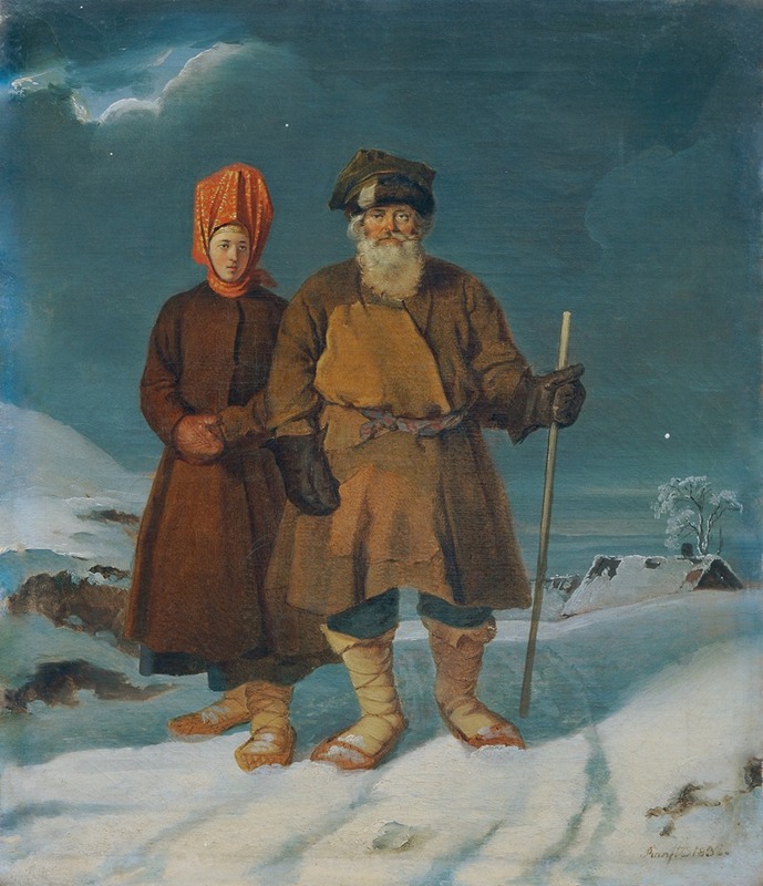 Johann Matthias Ranftl - Russisches Bauernpaar