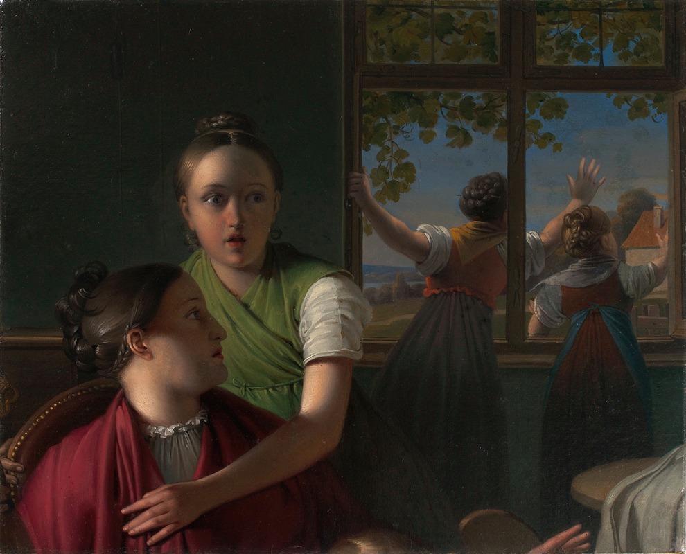 Johann Peter Krafft - Vier Mädchen in einem Zimmer