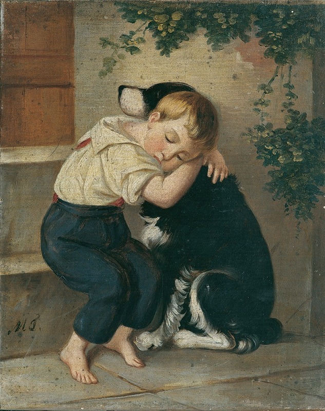 Maria Theresia - Knabe mit Hund