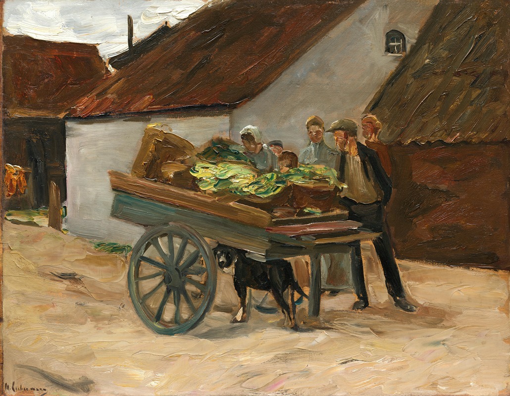 Max Liebermann - Vegetable barrow – dog cart
