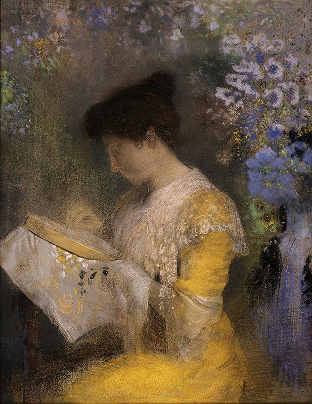 Odilon Redon - Madame Arthur Fontaine (Marie Escudier, born 1865)
