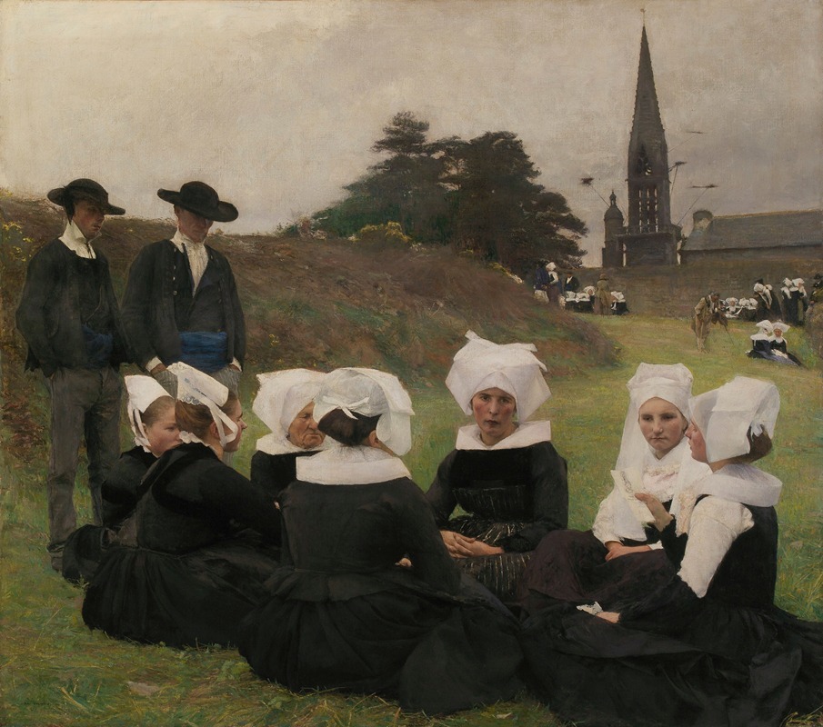 Pascal-Adolphe-Jean Dagnan-Bouveret - Breton Women at a Pardon