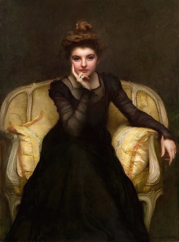 Pascal-Adolphe-Jean Dagnan-Bouveret - Portrait d’une élégante