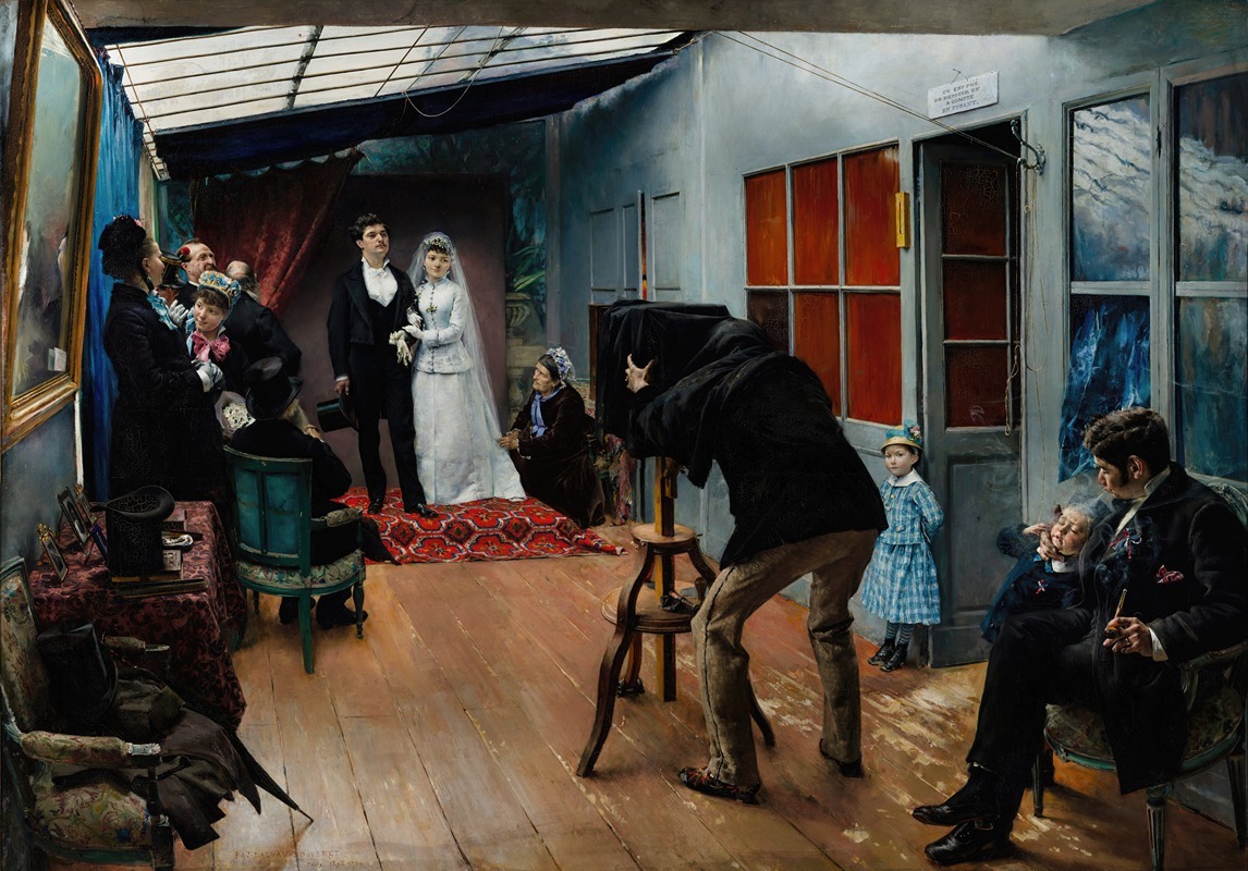 Pascal-Adolphe-Jean Dagnan-Bouveret - Wedding in the Photographer’s Studio