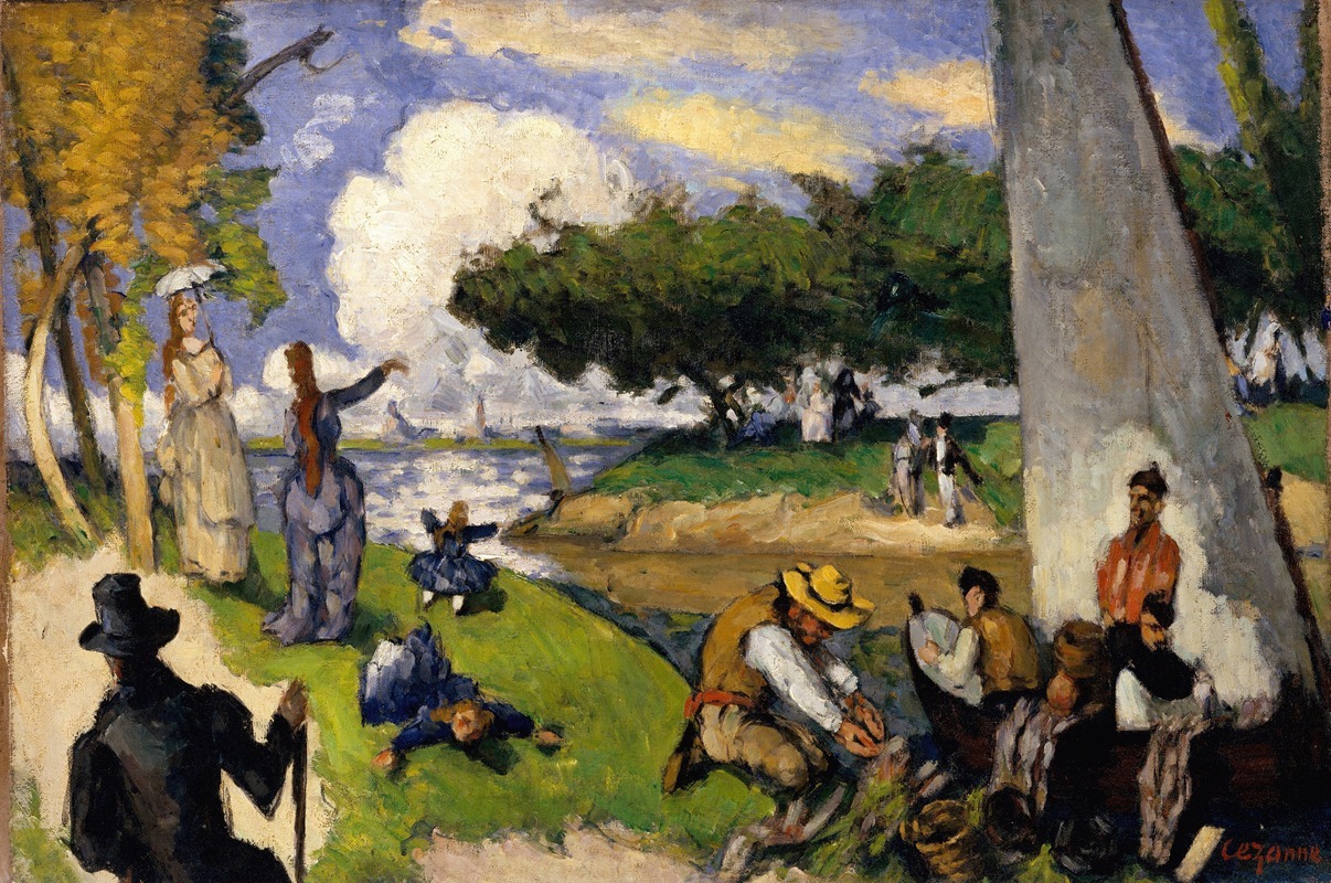 Paul Cézanne - The Fishermen (Fantastic Scene)