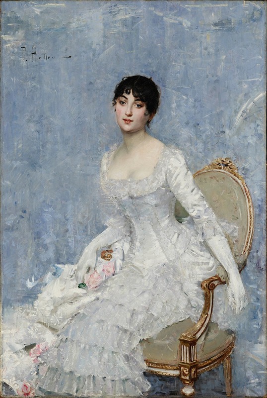 Paul César Helleu - Young Lady in White