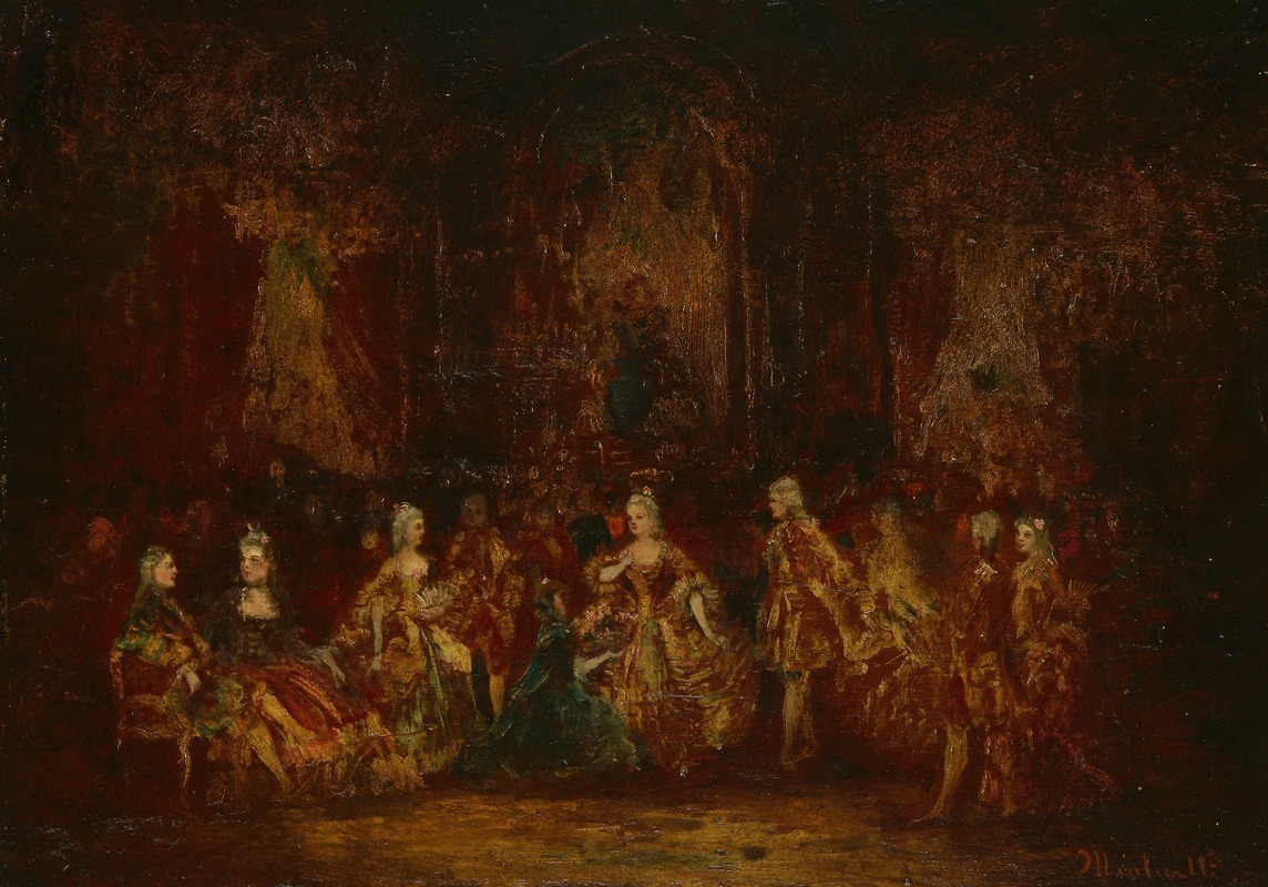 Adolphe Monticelli - Persons in Louis XV Costumes