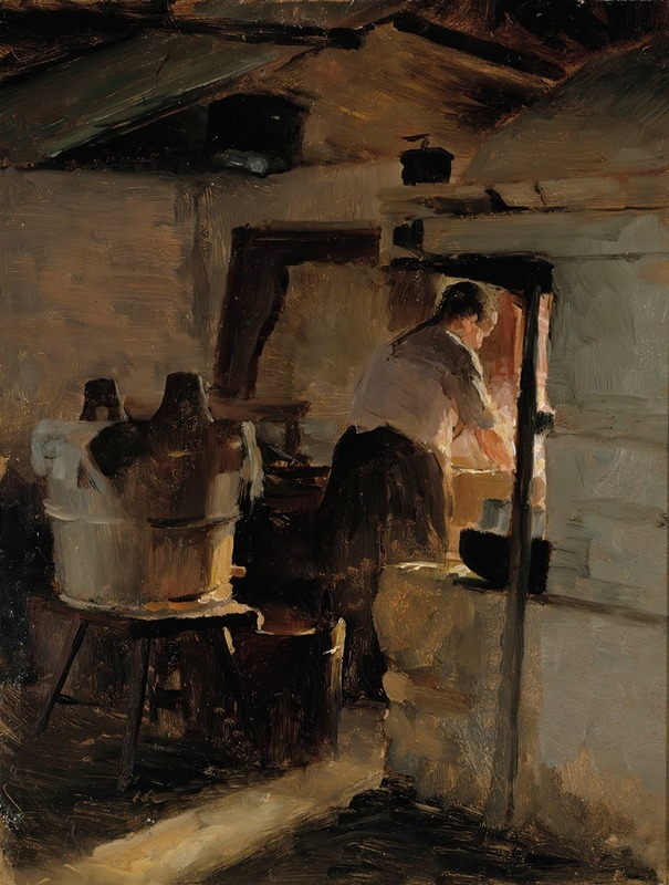 Albert Edelfelt - At the stove