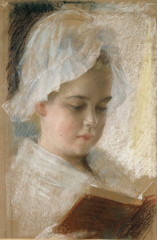 Albert Edelfelt - Portrait of Berta Edelfelt, study