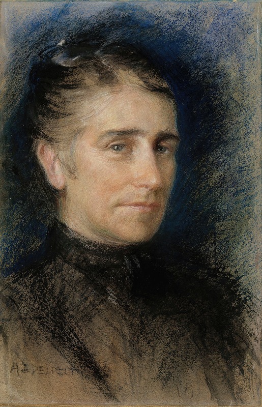 Albert Edelfelt - Portrait of Mrs. Emilie Krohn