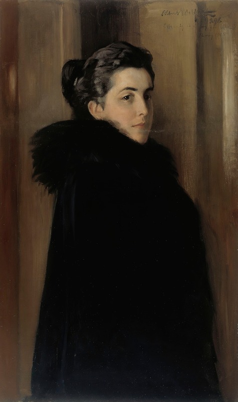 Albert Edelfelt - Portrait of the Artist’s Wife Ellan Edelfelt