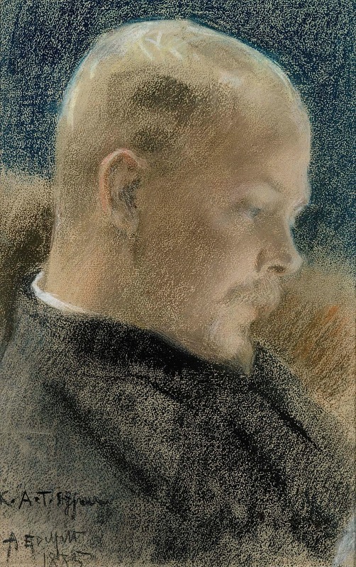 Albert Edelfelt - Portrait of the Author Karl A. Tavaststjerna