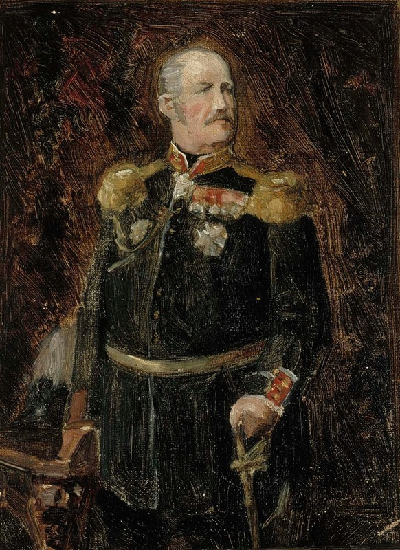 Albert Edelfelt - Porträtt av Generaladjutanten, greve Adolf Aminoff