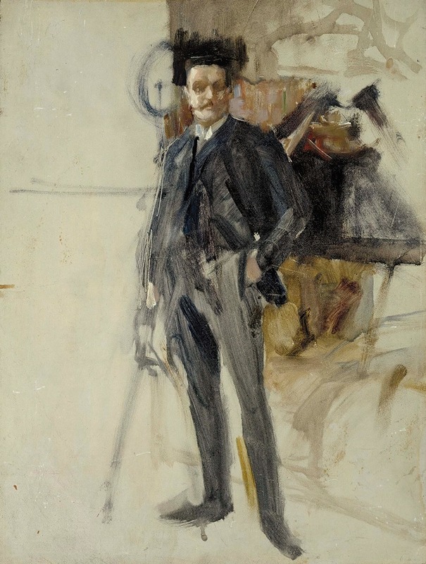 Albert Edelfelt - Self-Portrait, Sketch