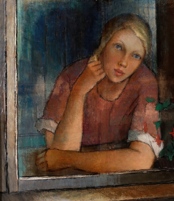 Alvar Cawén - Tyttö ikkunassa