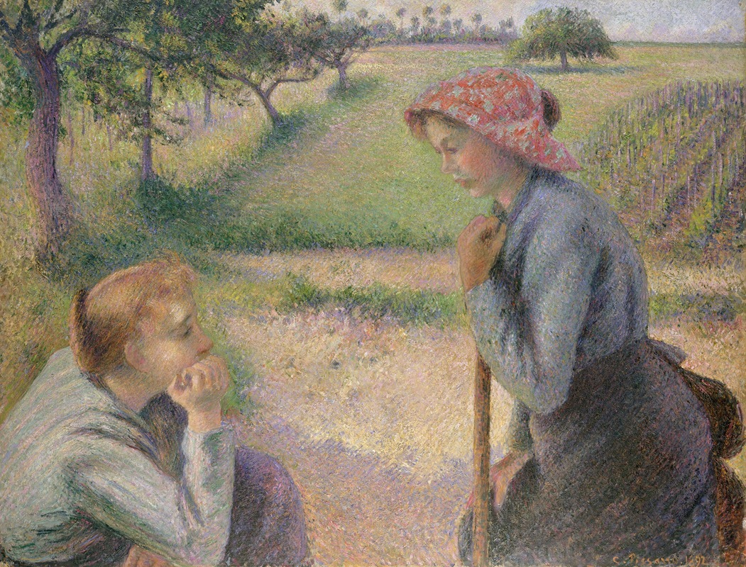Camille Pissarro - Two Young Peasant Women