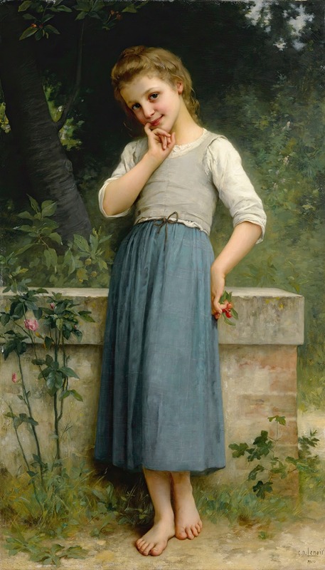 Charles Amable Lenoir - Young Girl With Cherries