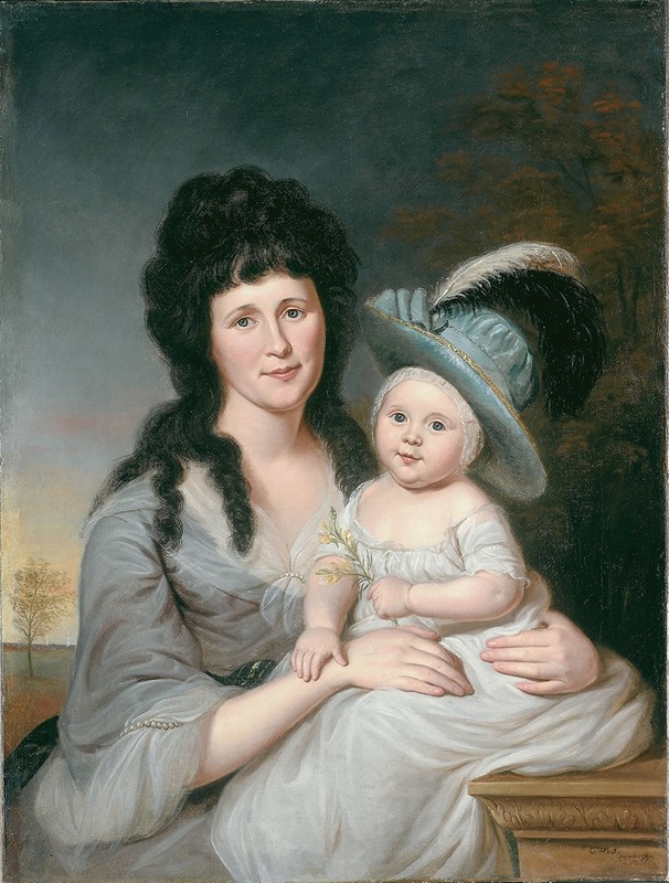 Charles Willson Peale - Mrs. John Nicholson (Hannah Duncan) and John Nicholson, Jr.