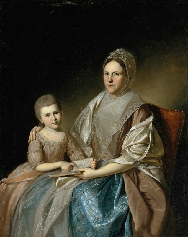 Charles Willson Peale - Mrs. Samuel Mifflin and Her Granddaughter Rebecca Mifflin Francis