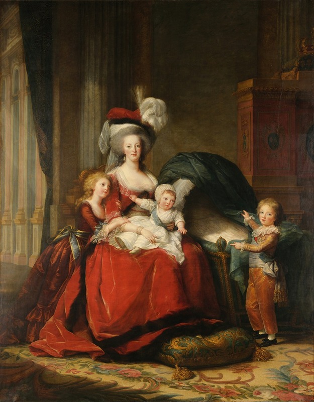 Elisabeth Louise Vigée Le Brun - Marie-Antoinette de Lorraine-Habsbourg, Queen of France, and her children