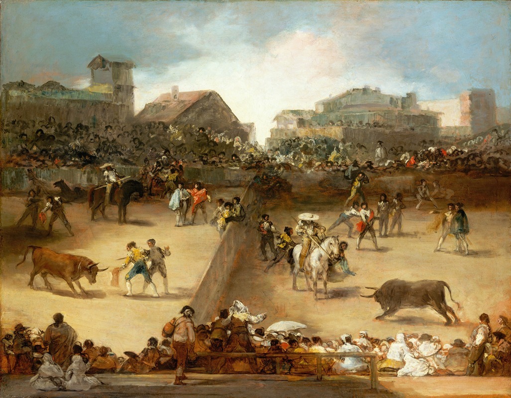 Francisco de Goya - Bullfight in a Divided Ring