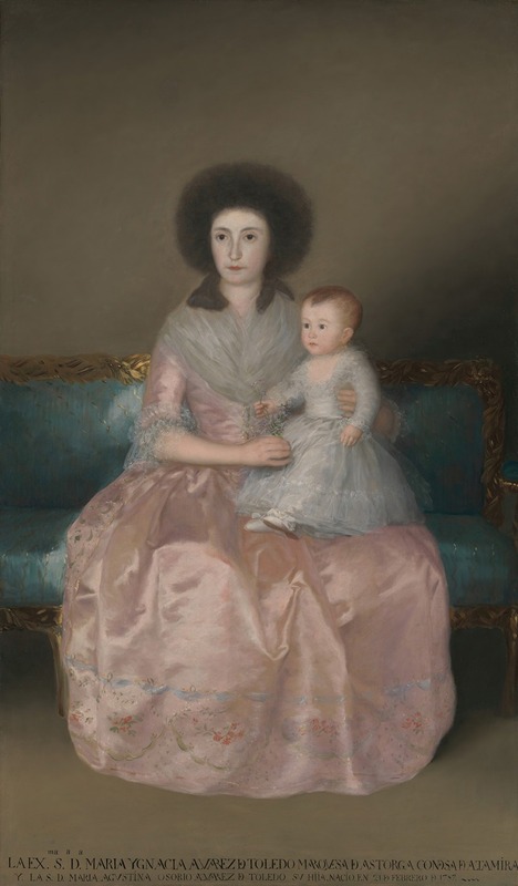 Francisco de Goya - Condesa de Altamira and Her Daughter, María Agustina
