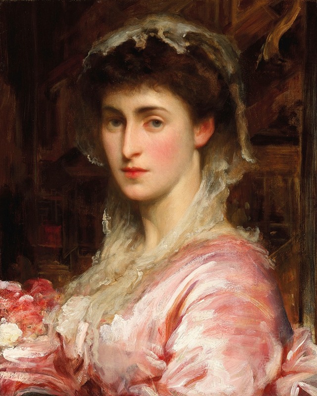 Frederic Leighton - Portrait of May Sartoris, Mrs Henry Evans Gordon