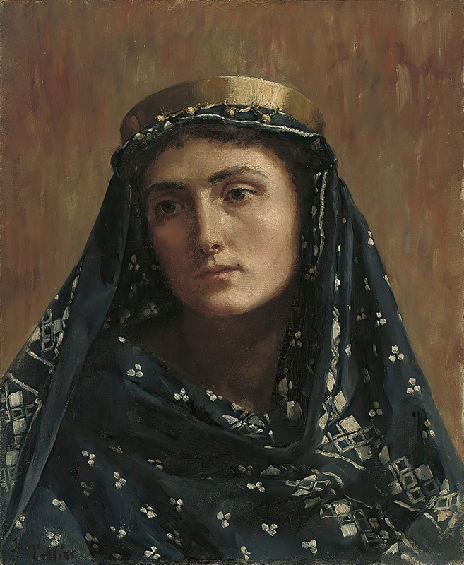 John Collier - Portrait of a lady in eastern dress