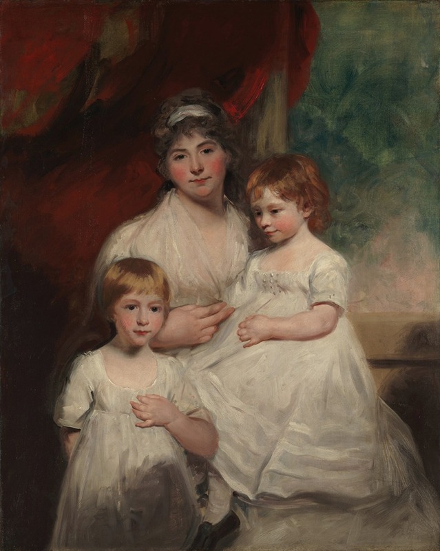 John Hoppner - Mrs. John Garden (Ann Garden, 1769–1842) and Her Children, John (1796–1854) and Ann Margaret (born 1793)
