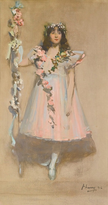 Sir John Lavery - The Garlanded Girl 1896