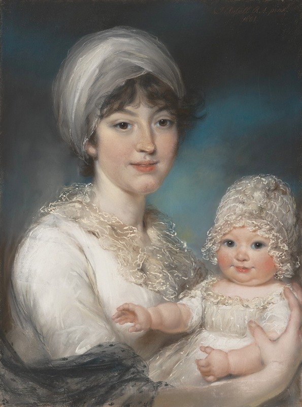 John Russell - Mrs. Robert Shurlock (Henrietta Ann Jane Russell, 1775–1849) and Her Daughter Ann