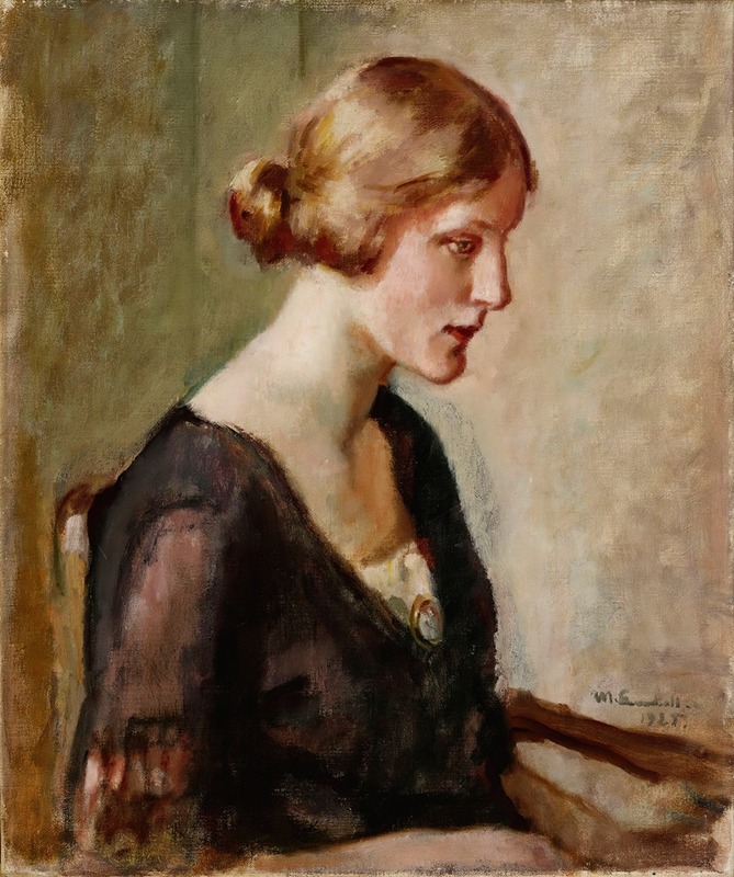 Magnus Enckell - Portrait of Miss Barbara Lagerborg