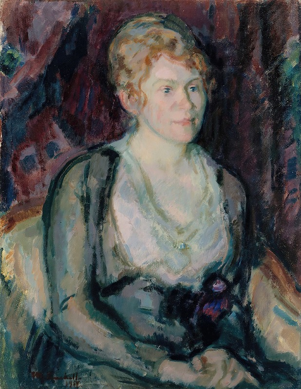 Magnus Enckell - Portrait of Mrs. Agda Vilén