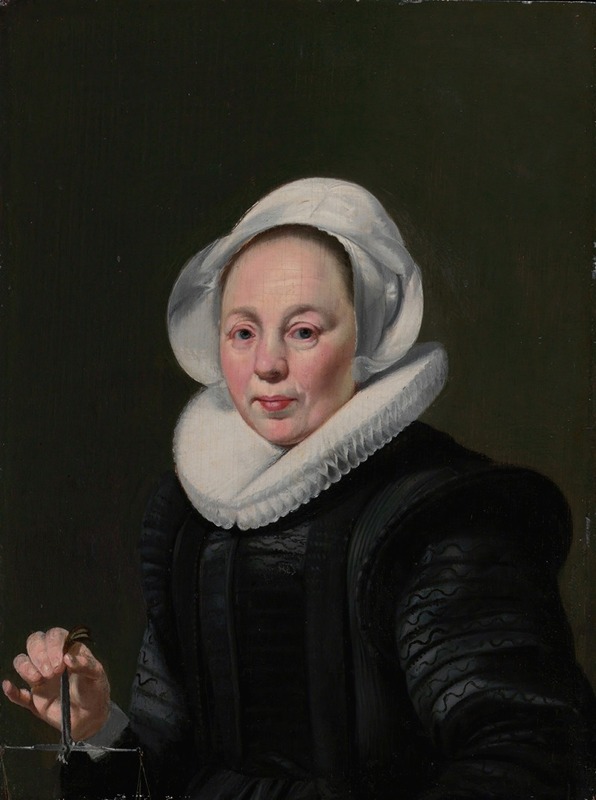 Thomas de Keyser - Portrait of a Woman with a Balance