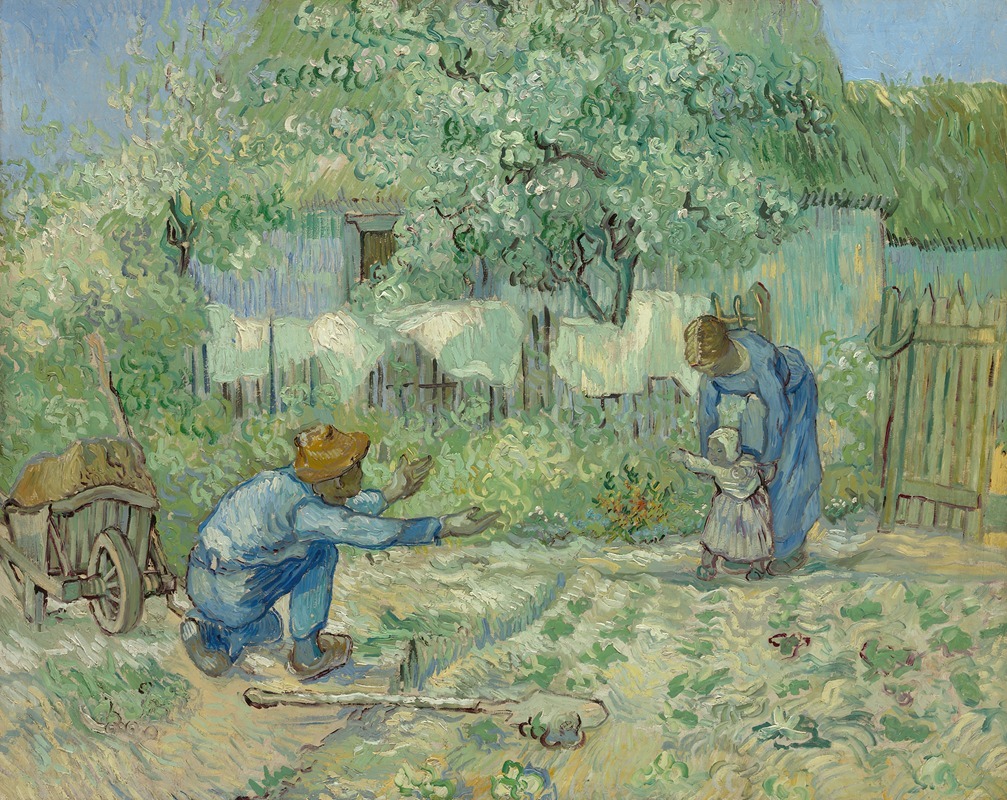 Vincent van Gogh - First Steps, after Millet