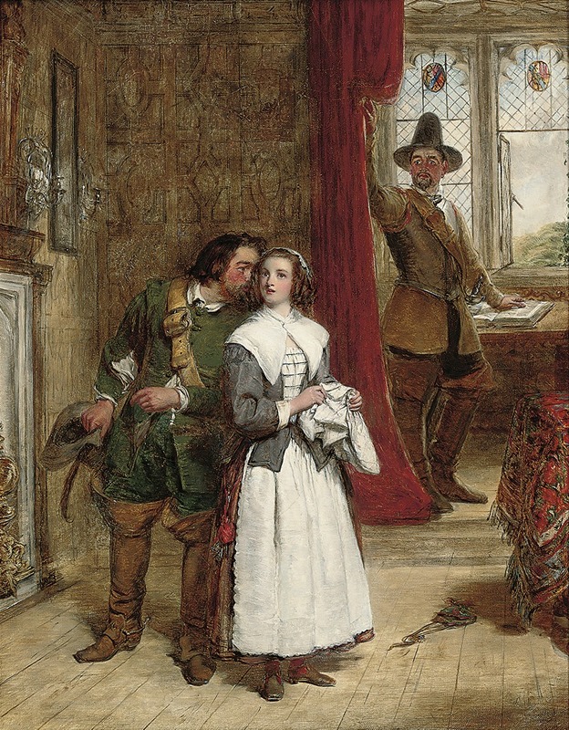 William Powell Frith - The puritan’s daughter
