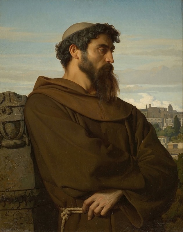 Alexandre Cabanel - Un penseur, jeune moine romain