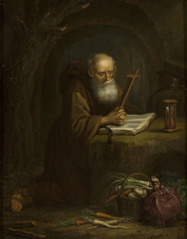 Balthasar Beschey - Hermit praying
