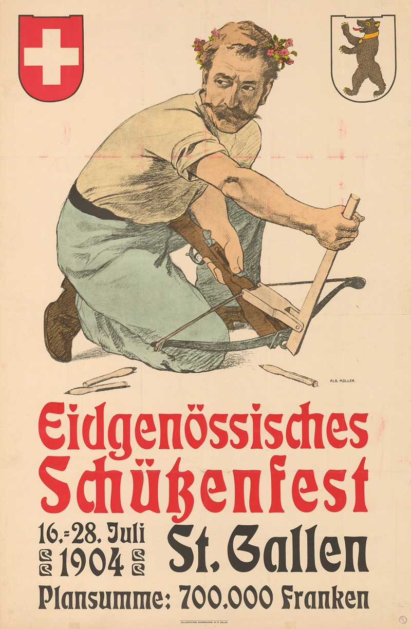 Albert Müller - Eidgenössisches Schützenfest – St. Gallen